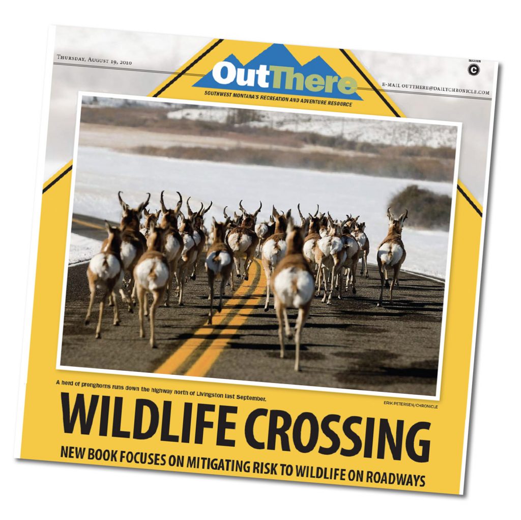 Thumbnail image of Bozeman Daily Chronicle article covering the Safe Passage Wildlife Crossing book published by MSU-WTI