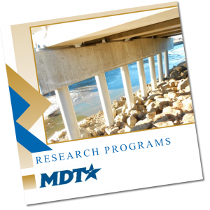 WTI, MDT Research on concrete cap for bridge deck support