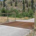 Wildlife fencing with crossing guard