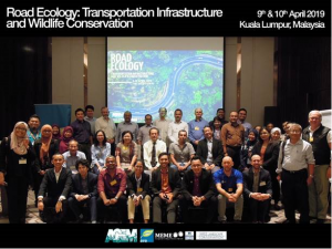 Group photo of attendees at Road Ecology workshop in Malaysia