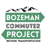 Logo for Bozeman Commuter project including tagline Rethink Transportation