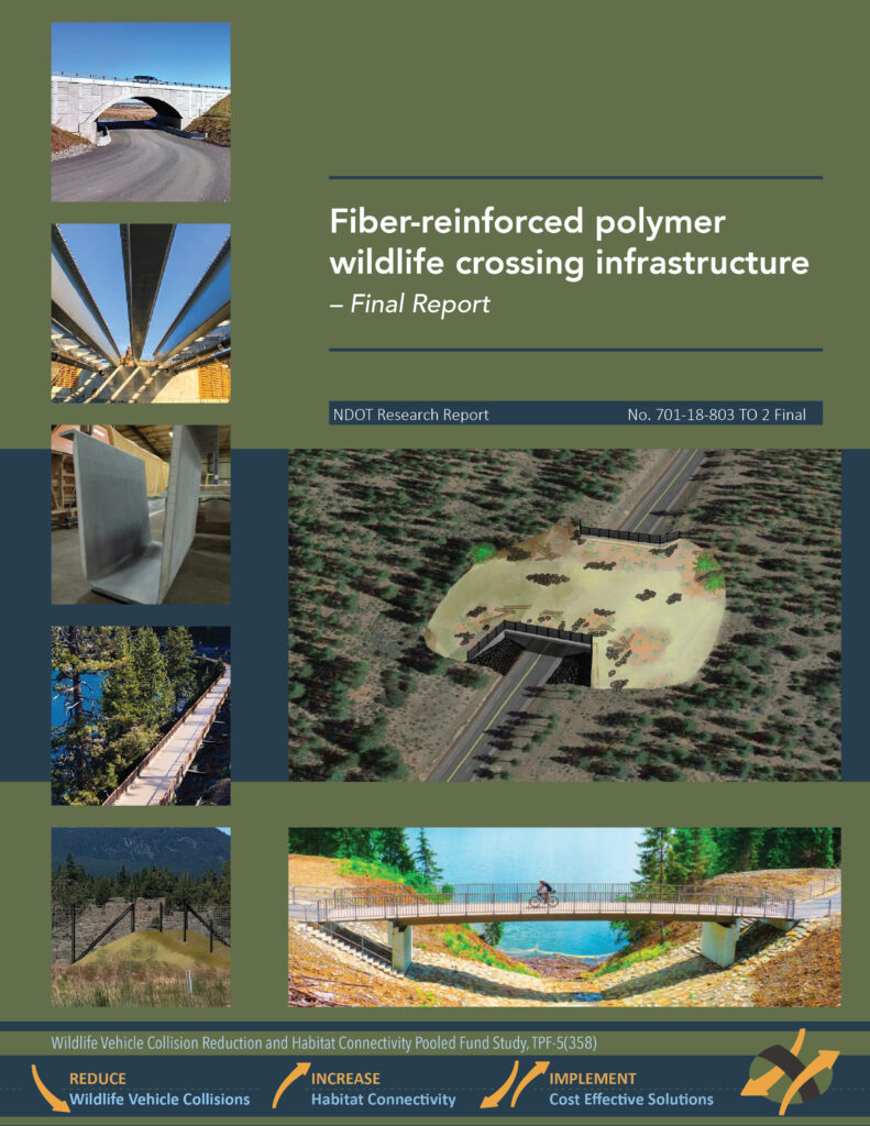 Report Cover Fiber-reinforced polymer wildlife crossing infrastructure - final report